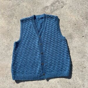 Blue sweater vest